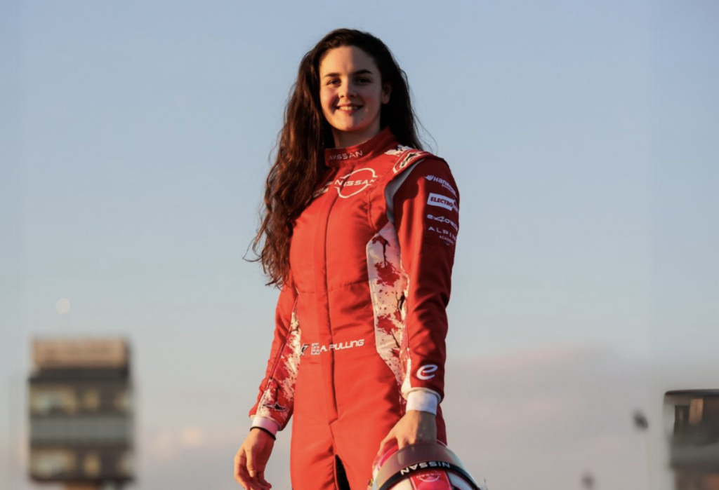 Abbi Pulling Berlin Rookie Test with Nissan